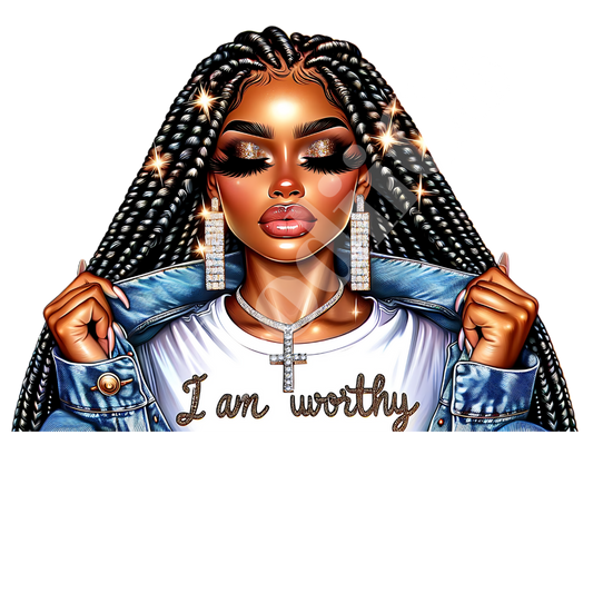 I Am Worthy White T-shirt