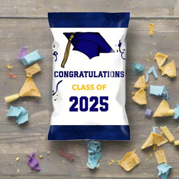 Custom Graduation Chip bag & Water bottle label (12each)