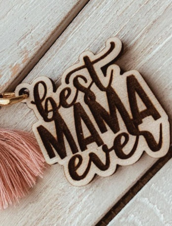 Mother's Day keychain , For Mom, I love you Mom