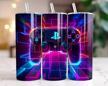 Gamer Tumbler Wrap Bundle, 3D Game Controller