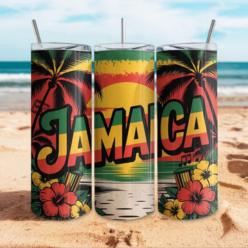 Jamaica 20oz Tumbler with straw #1